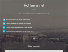 Tablet Screenshot of hotteens.net